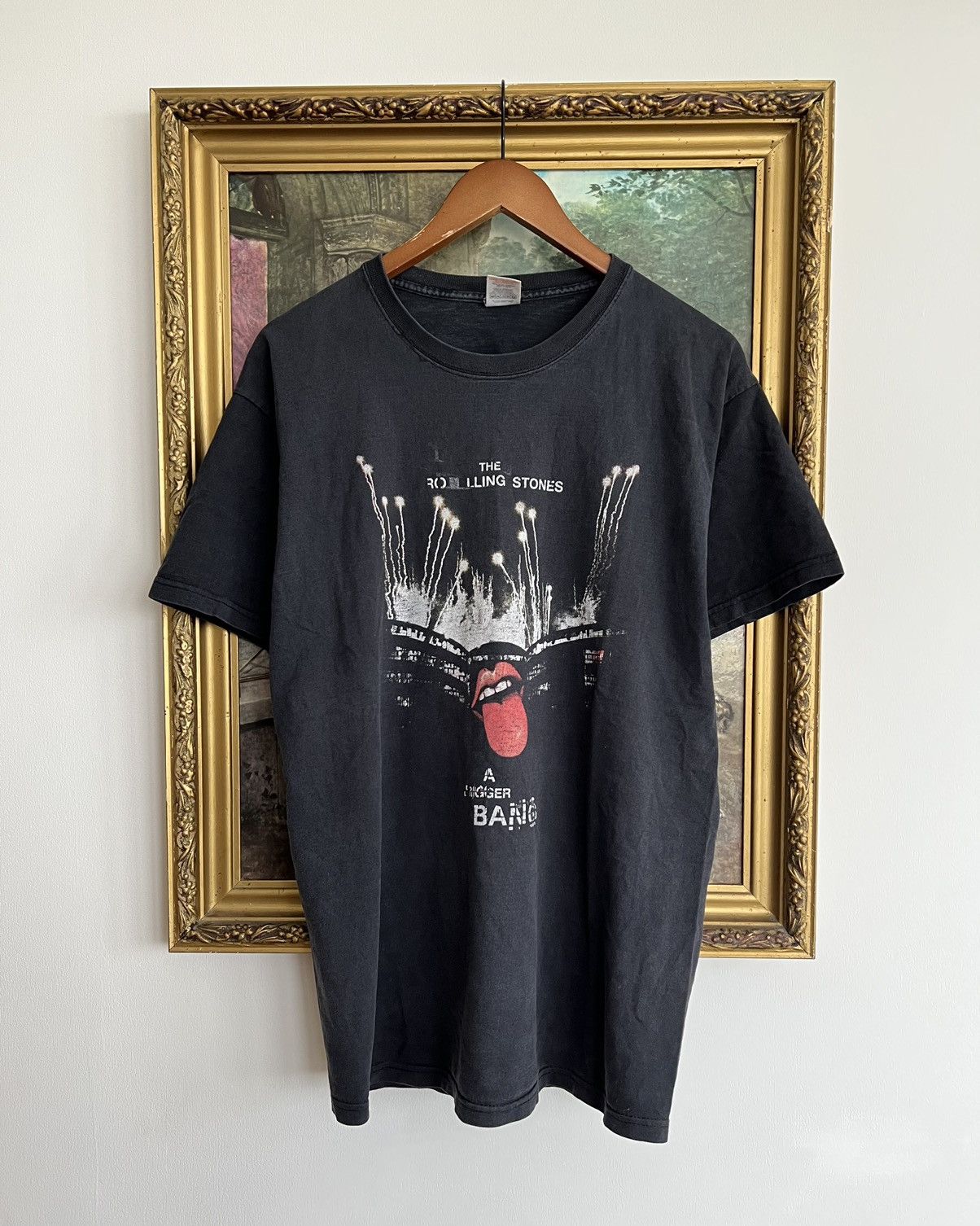 Band Tees Vintage 2000s The Rolling Stones Black Tee (Pink Floyd) Size US L / EU 52-54 / 3 - 1 Thumbnail