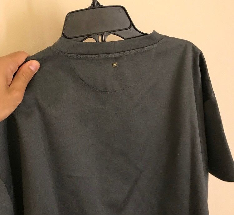 Valentino Grey SS Double Layer Tee With Back Stud Size US XXL / EU 58 / 5 - 9 Thumbnail