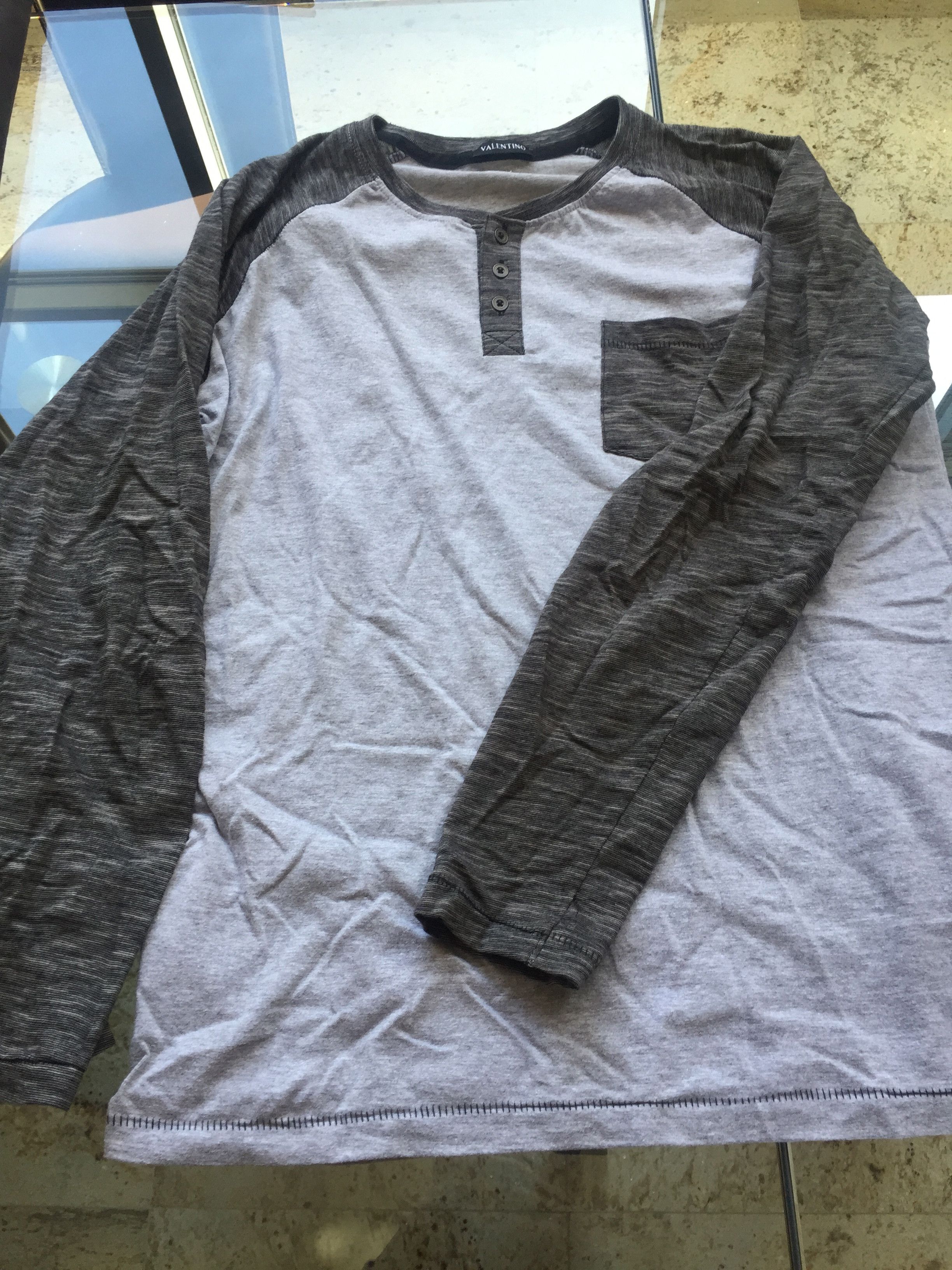 Valentino Raglan Sleeve Henley Size US M / EU 48-50 / 2 - 4 Thumbnail