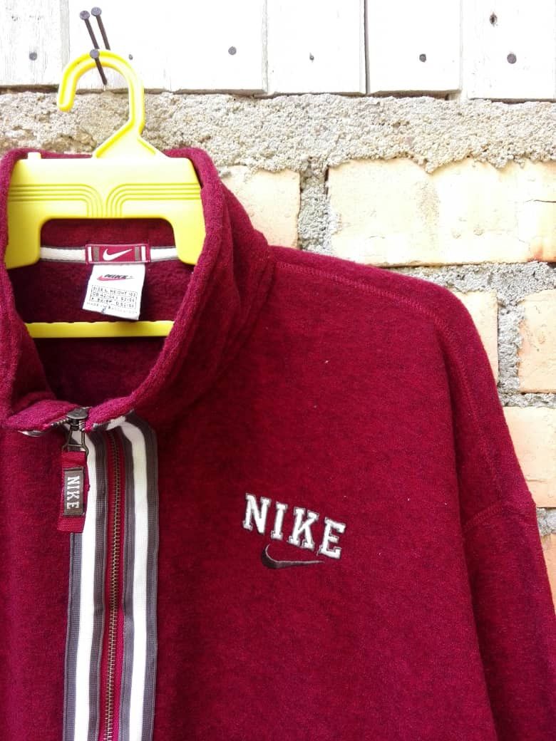 Nike × Vintage Nike Sweater Fleece Large Size Size US L / EU 52-54 / 3 - 4 Thumbnail
