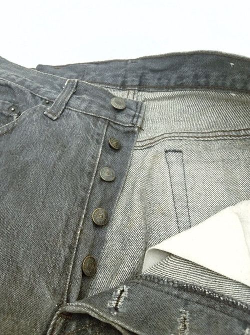 Levi's × Vintage 80s Vintage Levis 501 Grey Made In USA Distressed Jeans Size US 29 - 7 Thumbnail