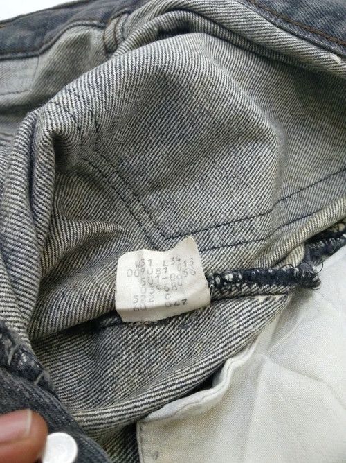 Levi's × Vintage 80s Vintage Levis 501 Grey Made In USA Distressed Jeans Size US 29 - 11 Thumbnail