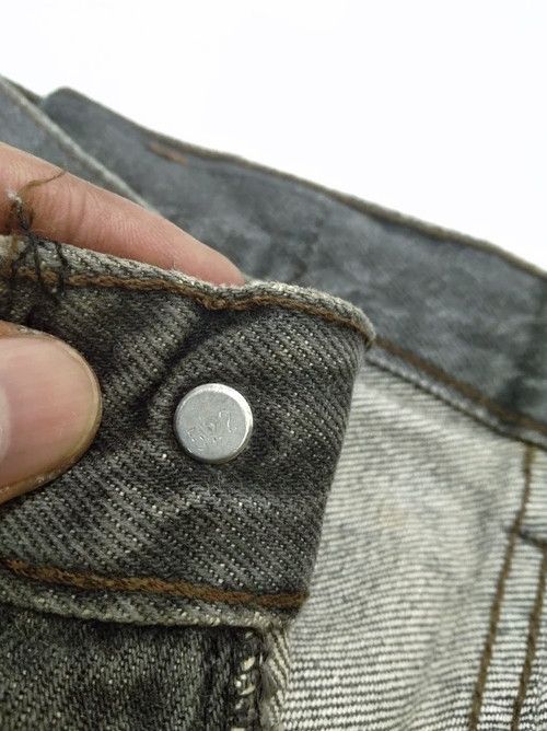 Levi's × Vintage 80s Vintage Levis 501 Grey Made In USA Distressed Jeans Size US 29 - 9 Thumbnail