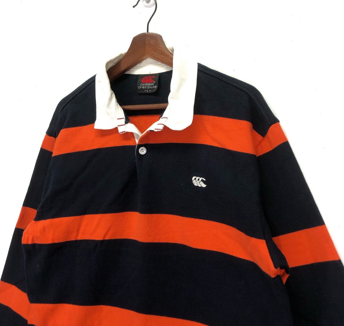 Canterbury of New Zealand Vintage Canterbury Of New Zealand Striped Rugby Shirt Size US L / EU 52-54 / 3 - 3 Thumbnail