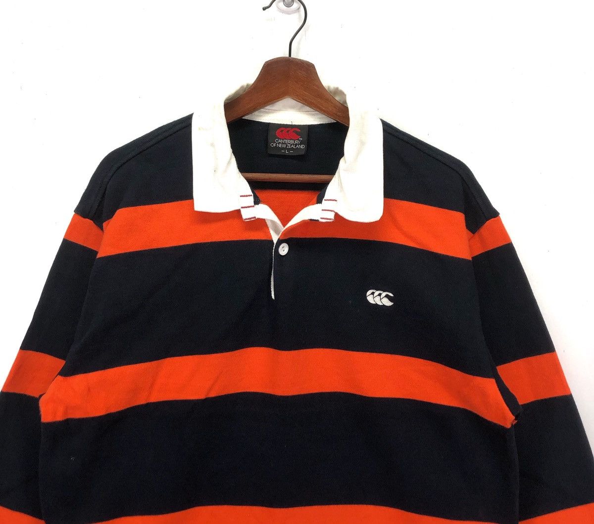 Canterbury of New Zealand Vintage Canterbury Of New Zealand Striped Rugby Shirt Size US L / EU 52-54 / 3 - 4 Thumbnail