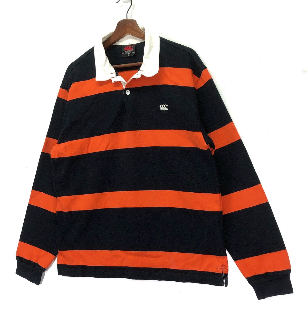 Canterbury of New Zealand Vintage Canterbury Of New Zealand Striped Rugby Shirt Size US L / EU 52-54 / 3 - 2 Thumbnail