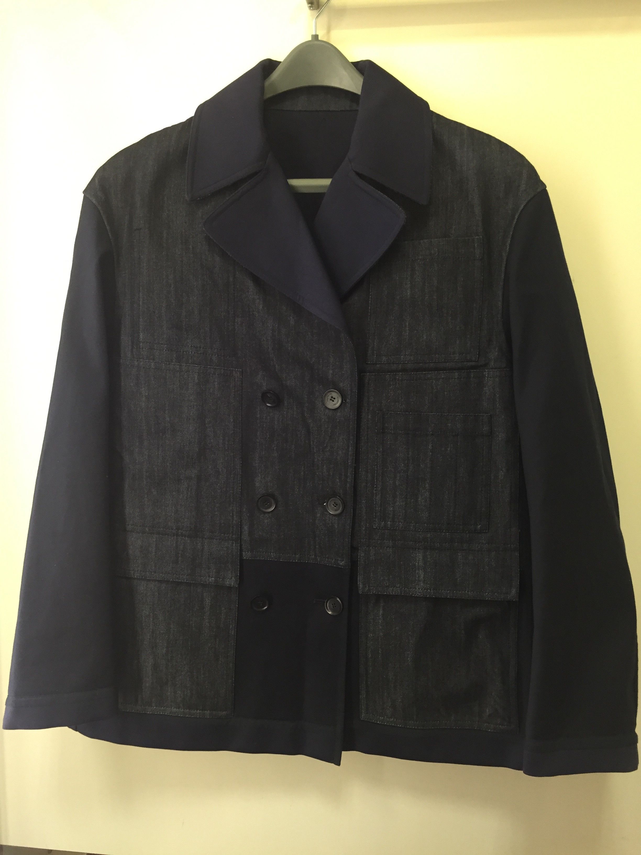 Valentino Denim Blue Patch Jacket Size US S / EU 44-46 / 1 - 1 Thumbnail