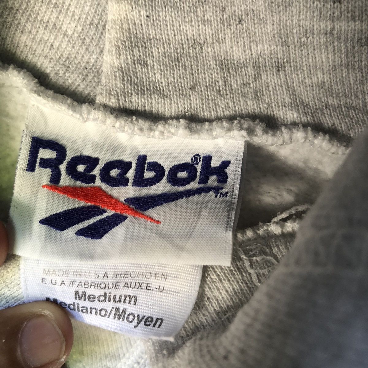 Reebok × Vintage Vintage 90s Reebok Sportswear Hoodie Sweater Size US M / EU 48-50 / 2 - 3 Thumbnail