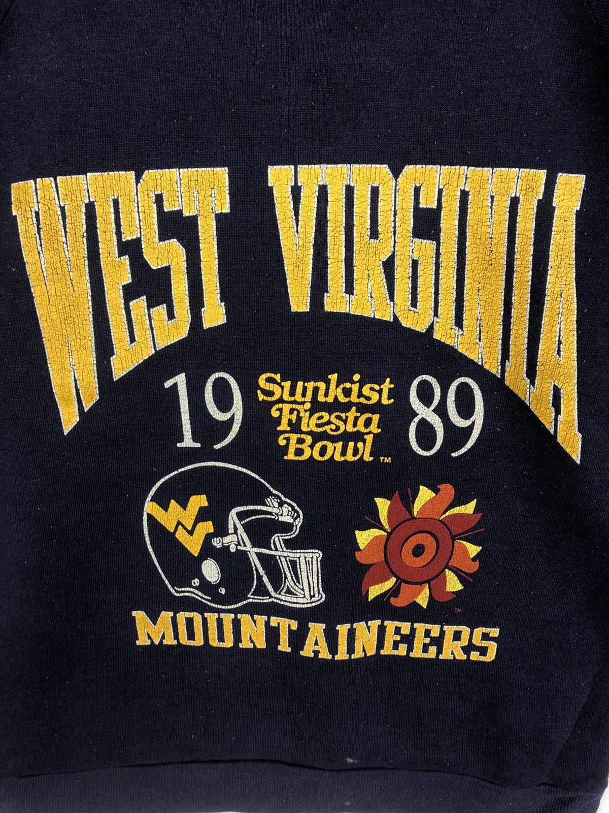 NFL × Vintage Vintage 80s West Virginia Mountaineers Crewneck Size US M / EU 48-50 / 2 - 3 Thumbnail