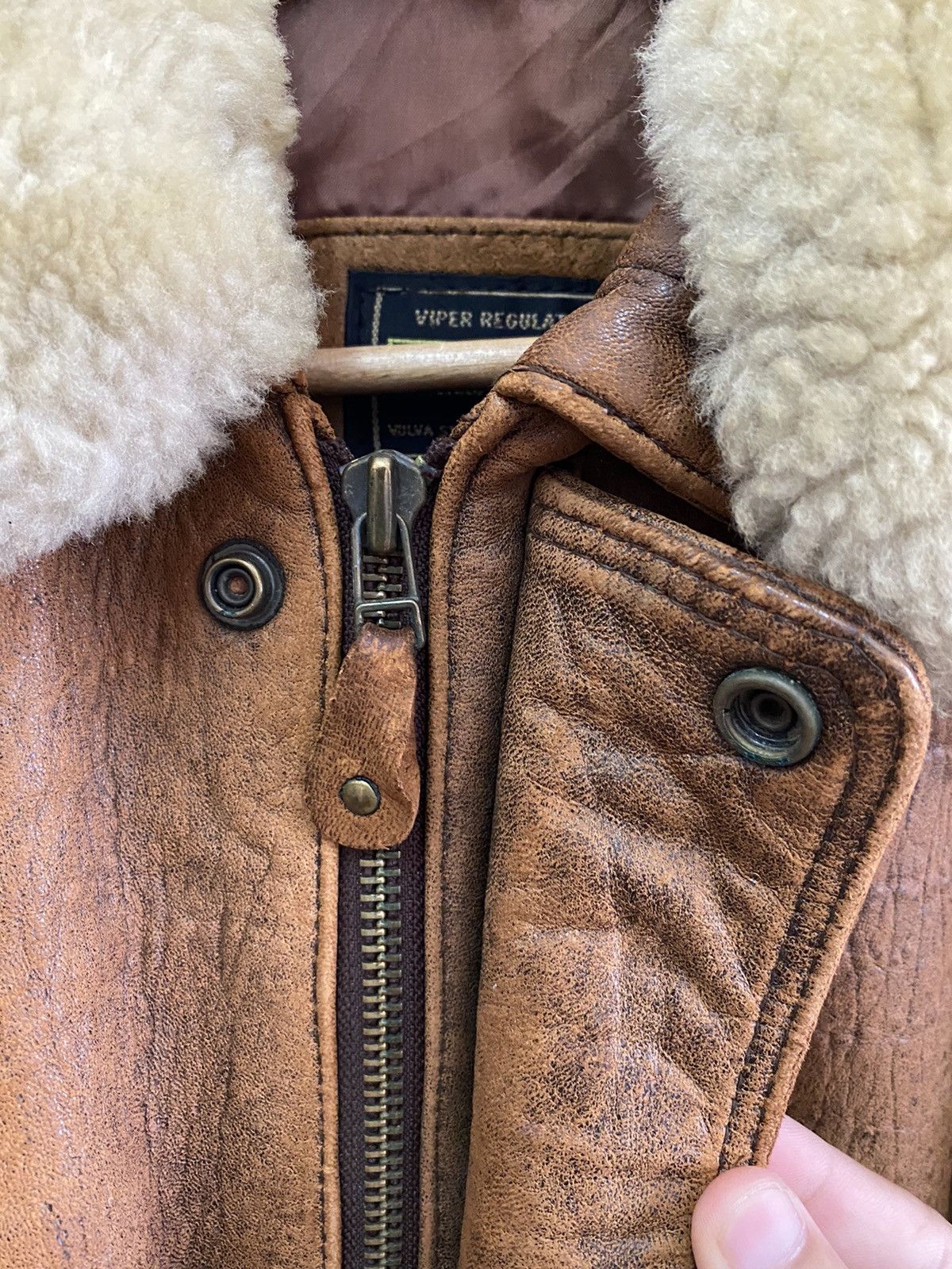 Schott GRAIL🔥 OG VULVA STRAUSS SHEARLING LEATHER JACKET Size US M / EU 48-50 / 2 - 7 Thumbnail