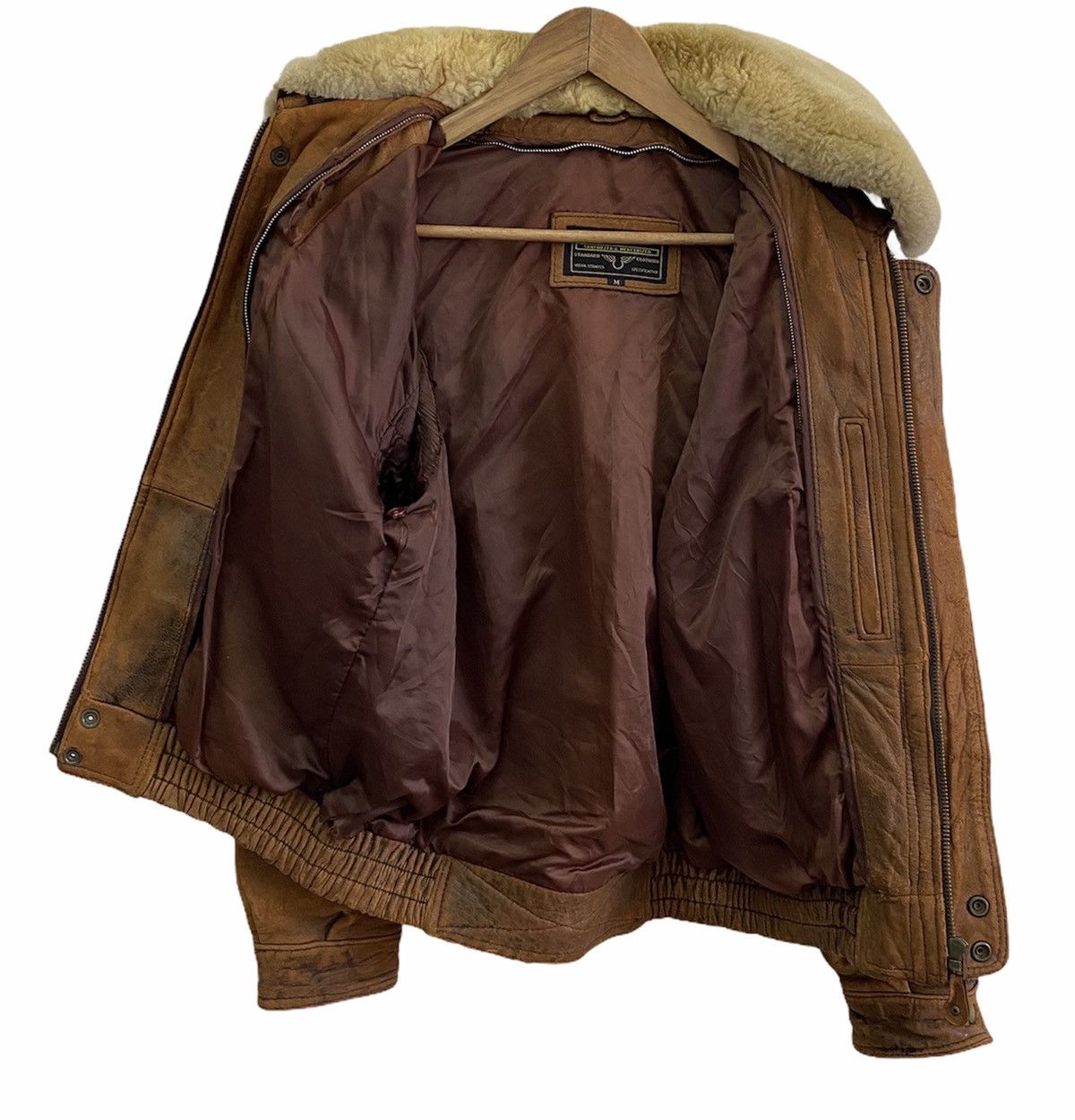 Schott GRAIL🔥 OG VULVA STRAUSS SHEARLING LEATHER JACKET Size US M / EU 48-50 / 2 - 3 Thumbnail