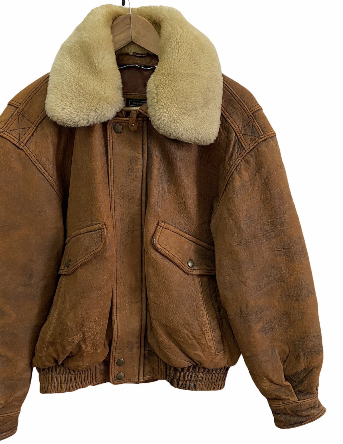 Schott GRAIL🔥 OG VULVA STRAUSS SHEARLING LEATHER JACKET Size US M / EU 48-50 / 2 - 2 Thumbnail