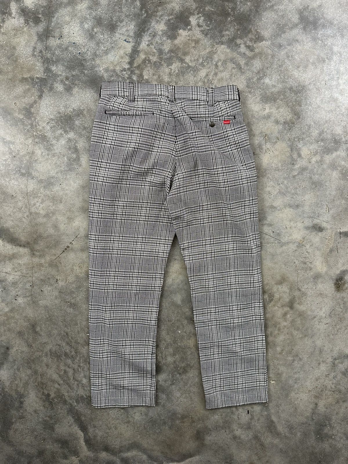Supreme Supreme Work Pants (SS19) Black Plaid Pants Sz. 32 Skate Size US 32 / EU 48 - 4 Thumbnail