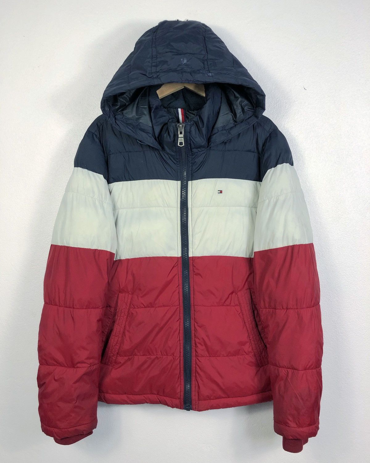 image of Tommy Hilfiger Hoodie Puffer Jacket, Men's (Size Small)