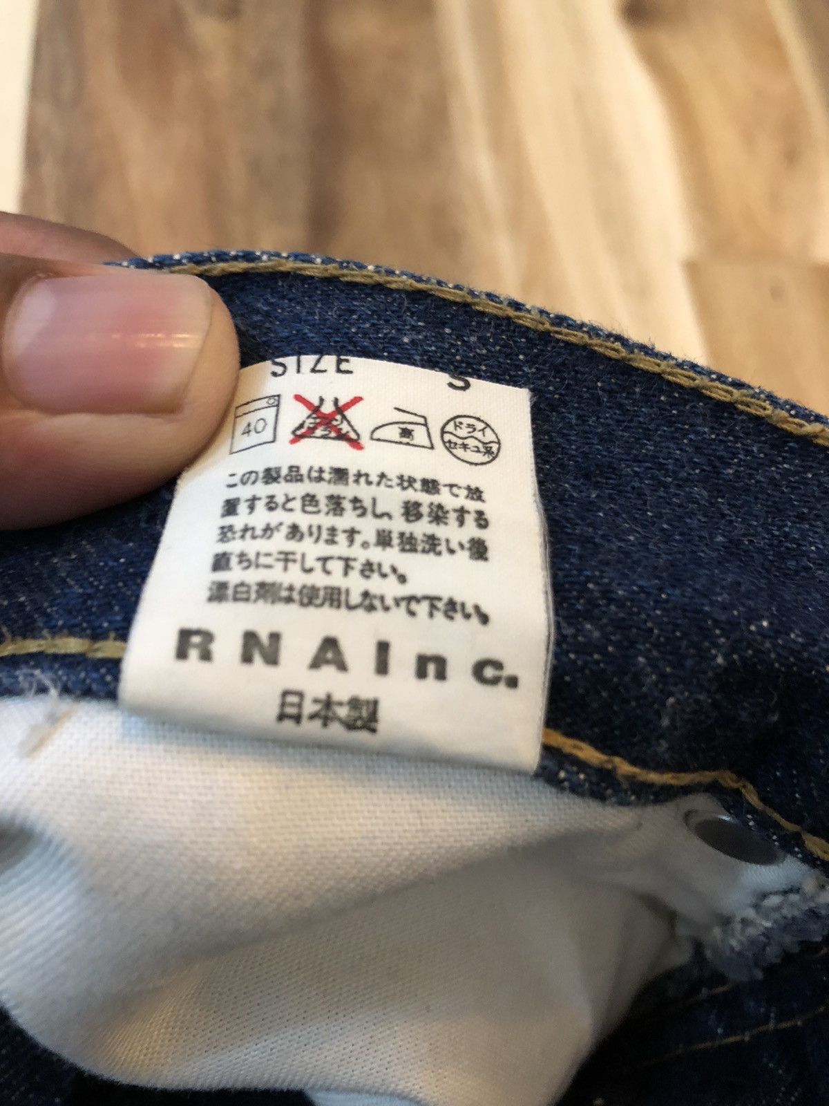 Japanese Brand Vintage RNAINC Selvedge Denim Jeans Size US 28 / EU 44 - 6 Thumbnail