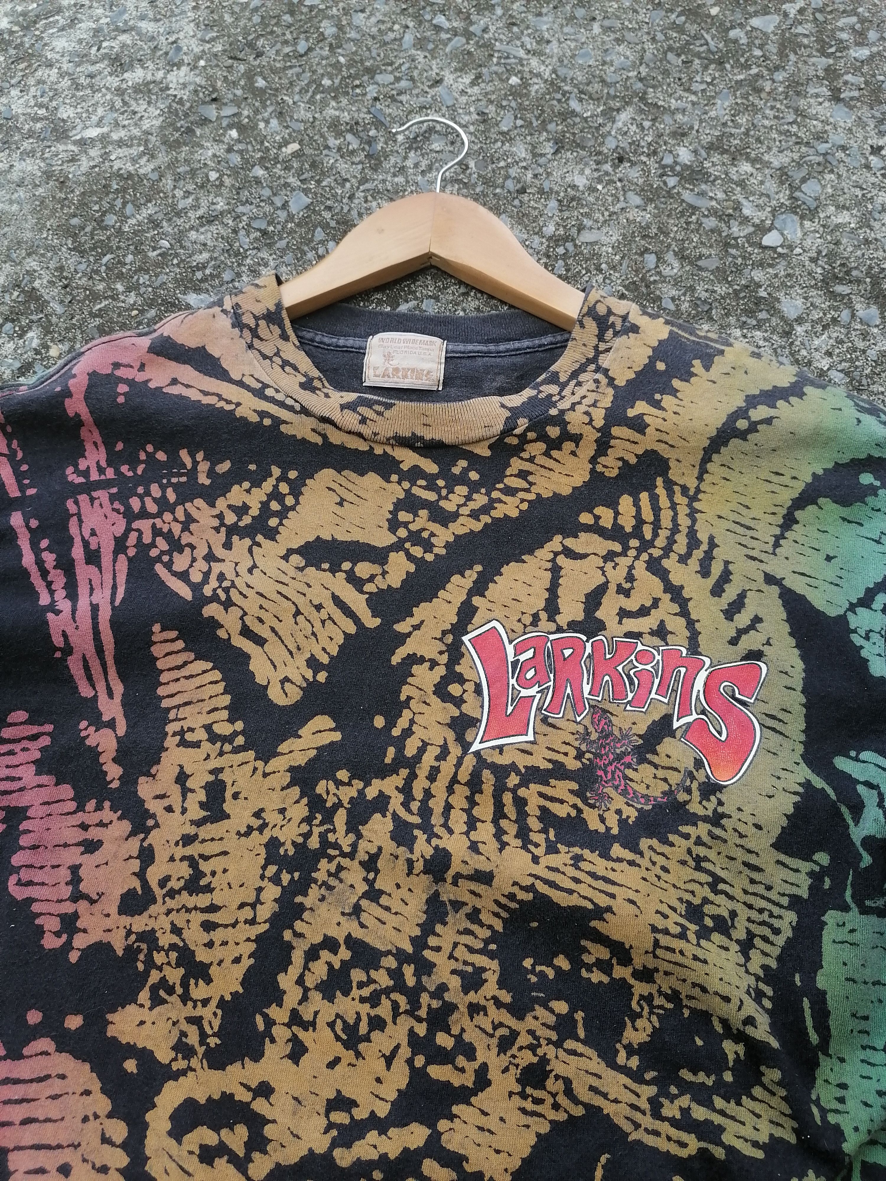 Vintage Vintage Larkins Bob Marley Colour Overprint Tee Size US L / EU 52-54 / 3 - 1 Thumbnail