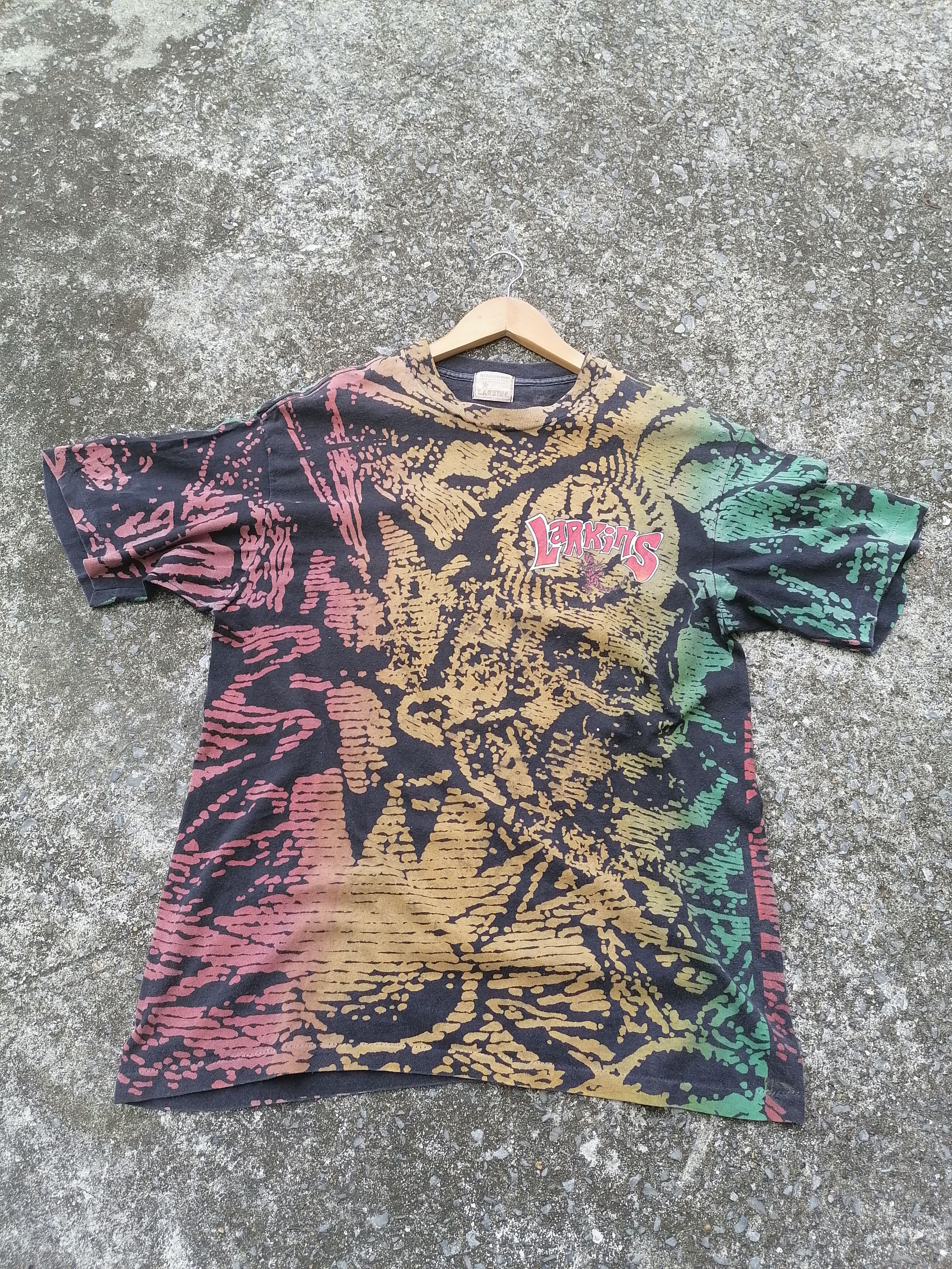 Vintage Vintage Larkins Bob Marley Colour Overprint Tee Size US L / EU 52-54 / 3 - 2 Thumbnail