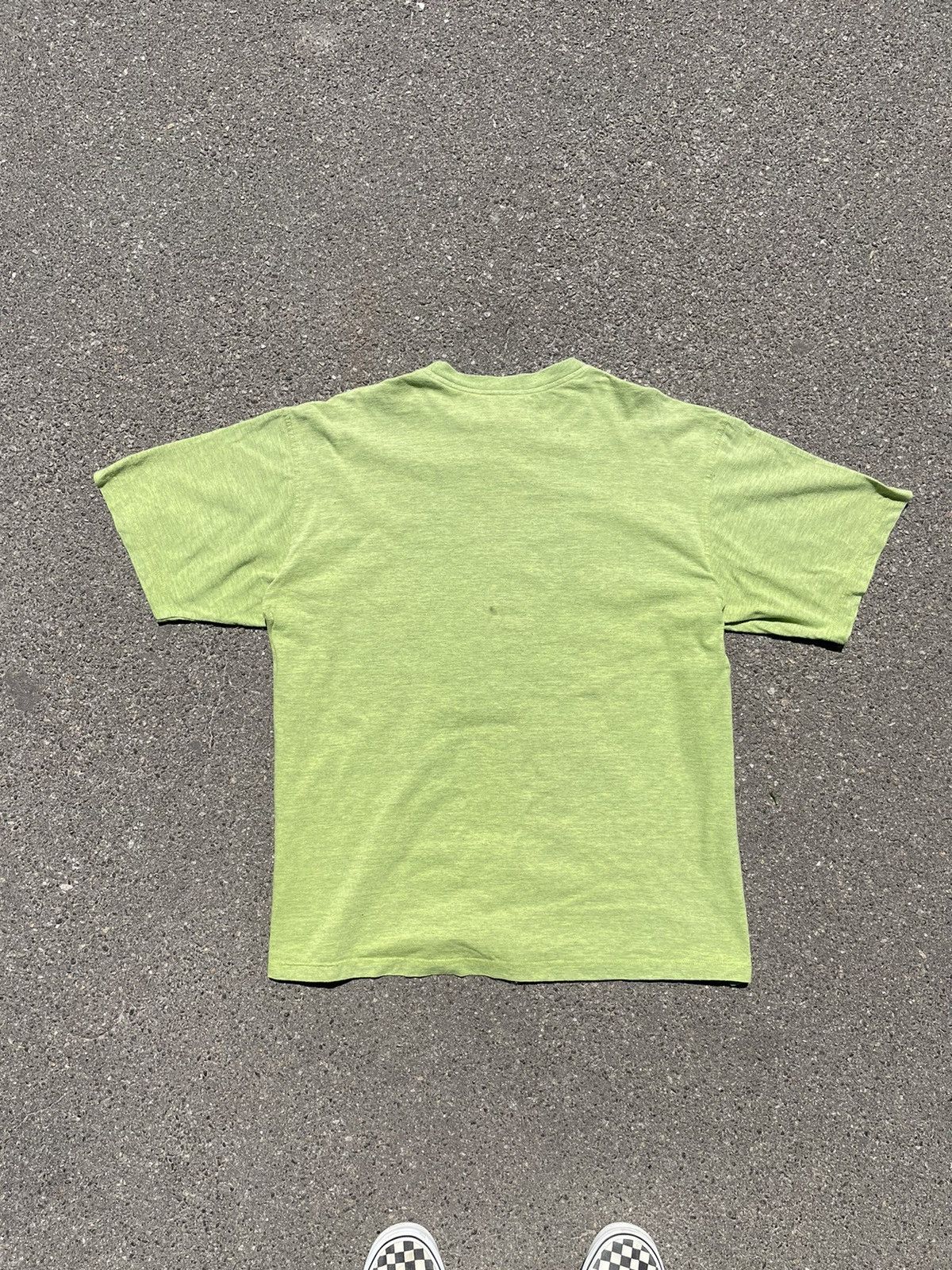 Adidas × Vintage Rare Vintage Adidas Lime Green Melange T-Shirt 🇬🇷 Size US XL / EU 56 / 4 - 4 Thumbnail