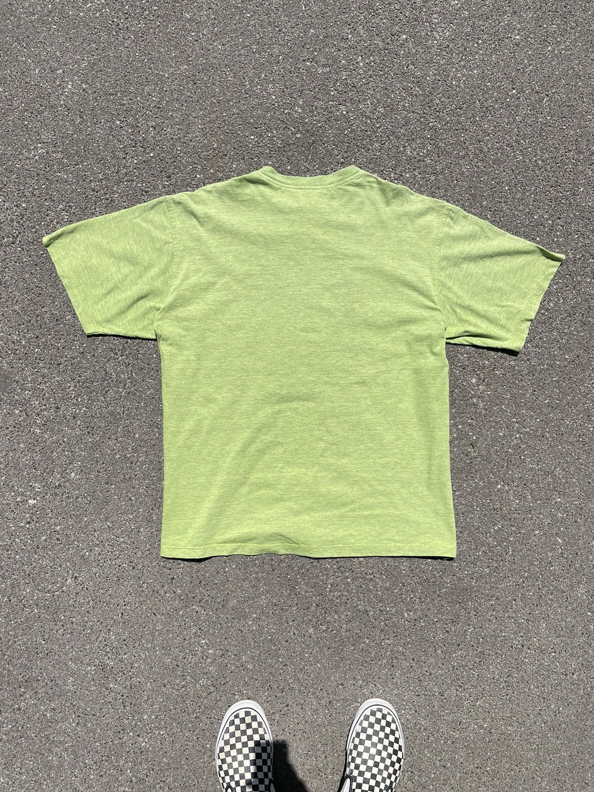 Adidas × Vintage Rare Vintage Adidas Lime Green Melange T-Shirt 🇬🇷 Size US XL / EU 56 / 4 - 5 Thumbnail