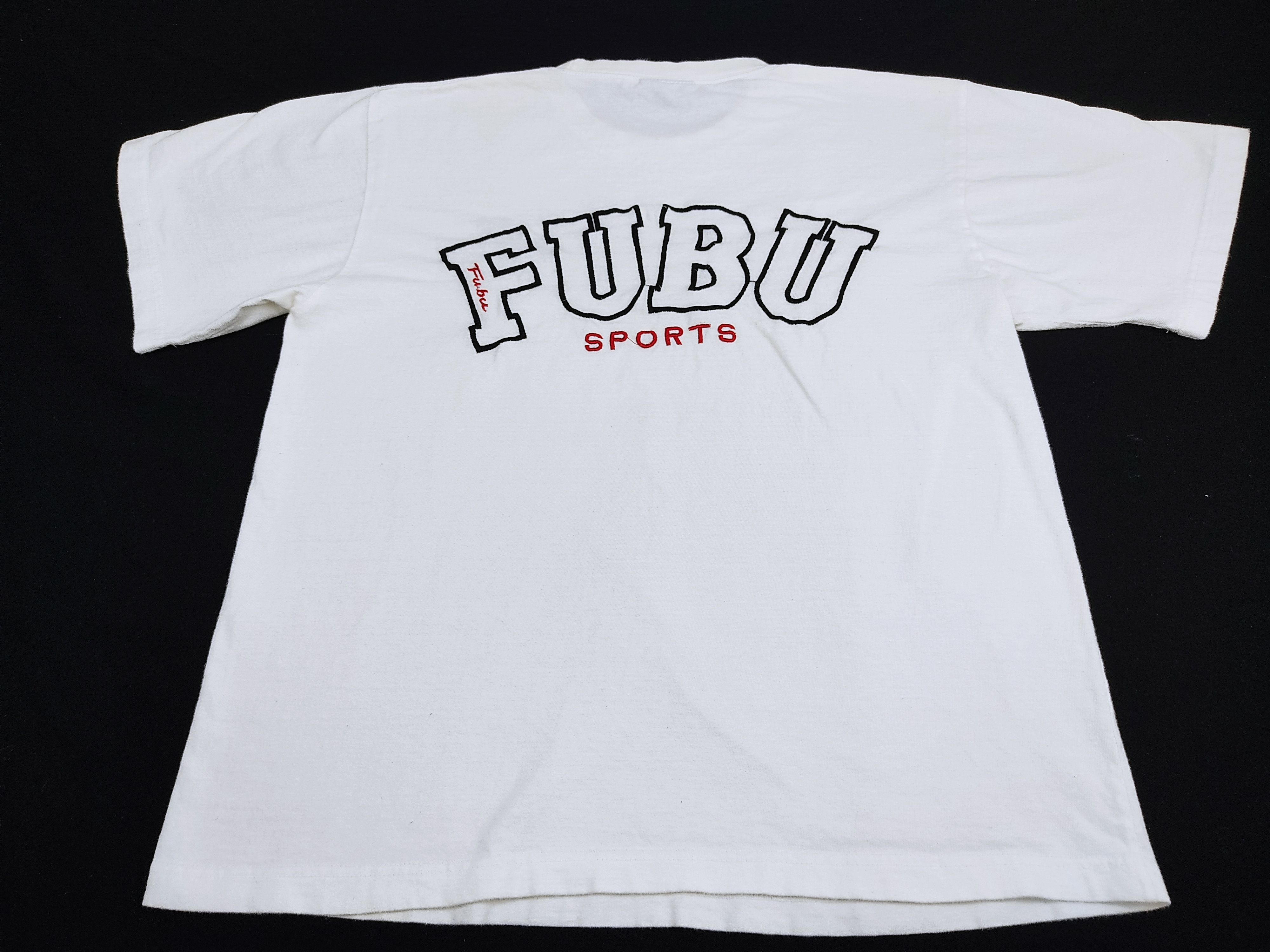 Fubu FUBU Sport Embroidery Big Logo Spell Out Tee Baggy Grailed