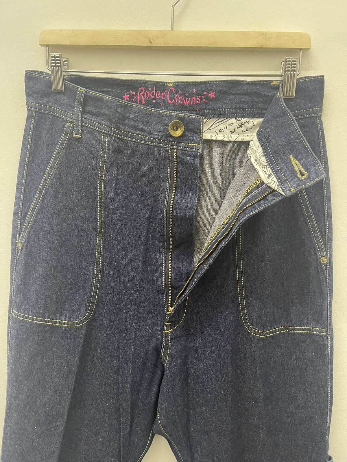 Japanese Brand Rare Vintage RODEO CROWNS CO High Rise Lgb Hysteric Style Size US 32 / EU 48 - 3 Thumbnail