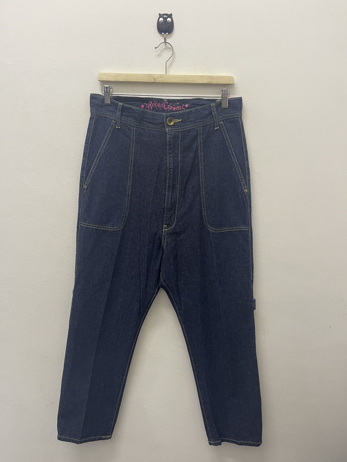 image of Rodeo Crowns Co High Rise Streetwear in Blue Denim, Men's (Size 32)