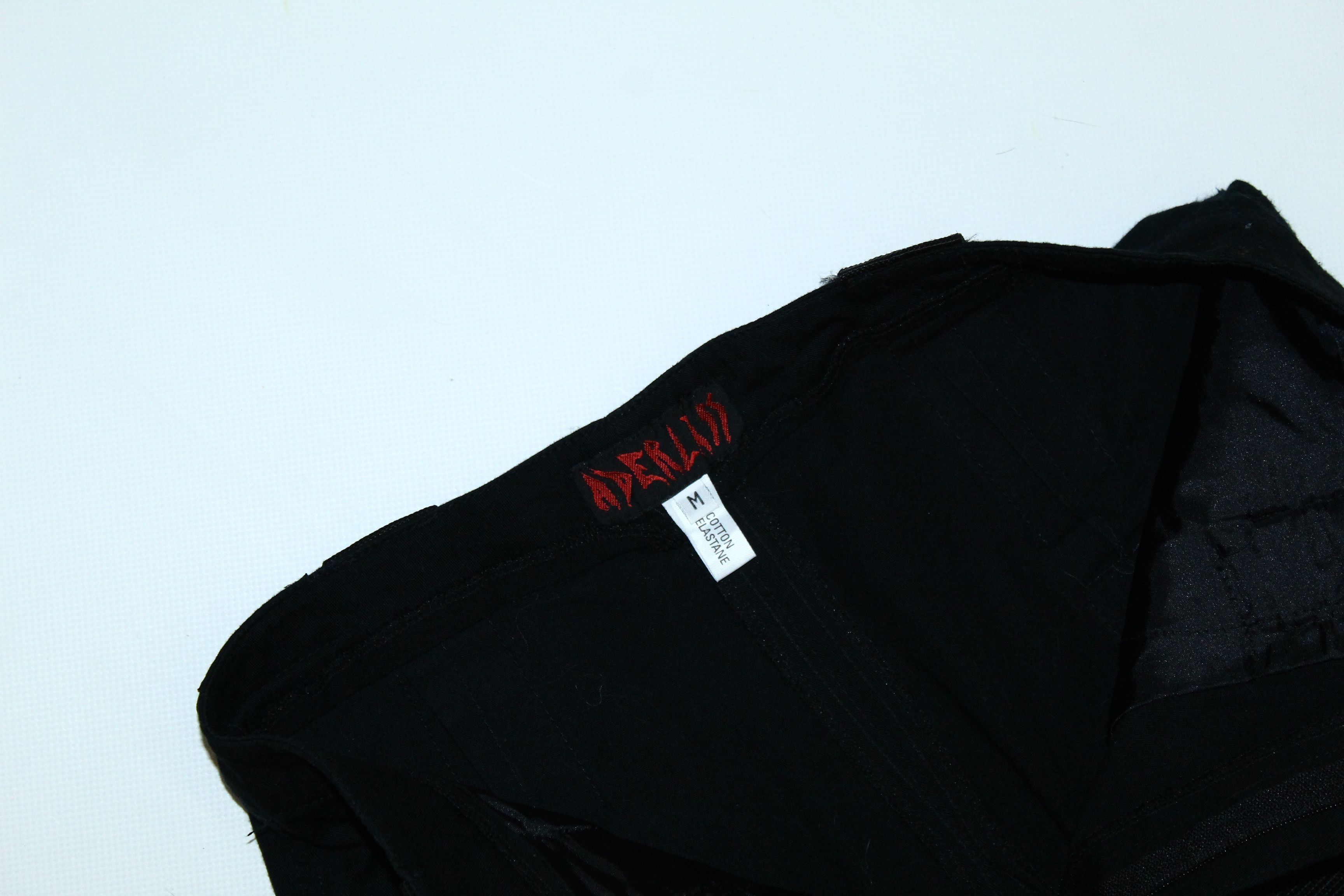 Beauty Beast 💥💥💥 Vtg Aderlass Goth Brand Bondage Stretch Denim Kilt Size US 32 / EU 48 - 7 Thumbnail