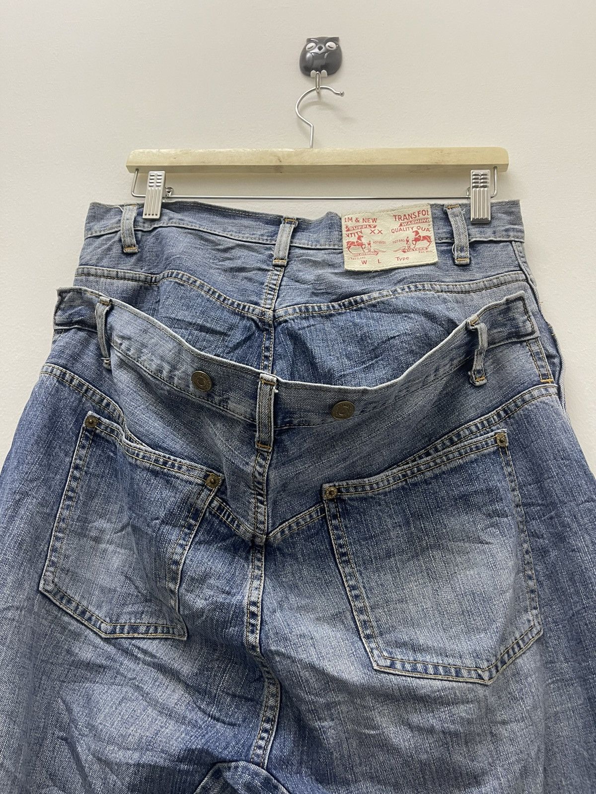 If Six Was Nine Rare Vintage RNA INC Double Waist Denim Size US 31 - 2 Thumbnail