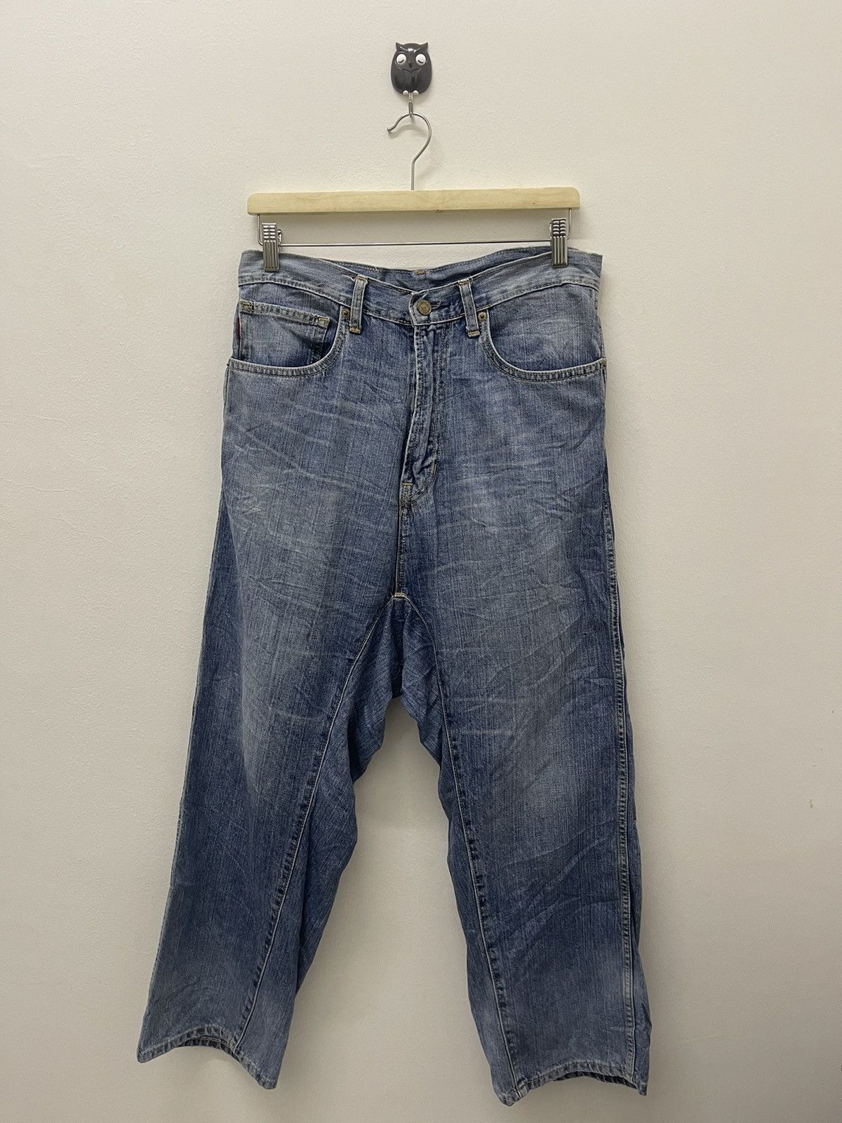 If Six Was Nine Rare Vintage RNA INC Double Waist Denim Size US 31 - 5 Thumbnail