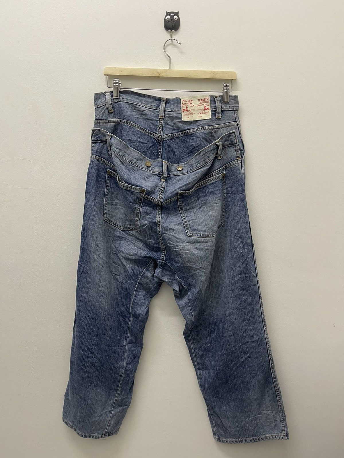If Six Was Nine Rare Vintage RNA INC Double Waist Denim Size US 31 - 1 Thumbnail