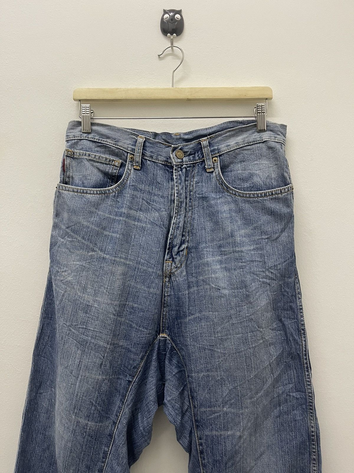 If Six Was Nine Rare Vintage RNA INC Double Waist Denim Size US 31 - 6 Thumbnail