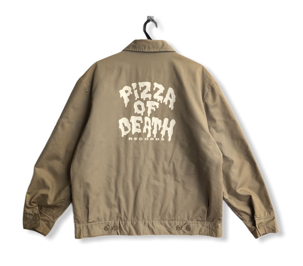 image of Dickies X Pizza Of Death Records Work Jacket in Brown, Men's (Size Large)