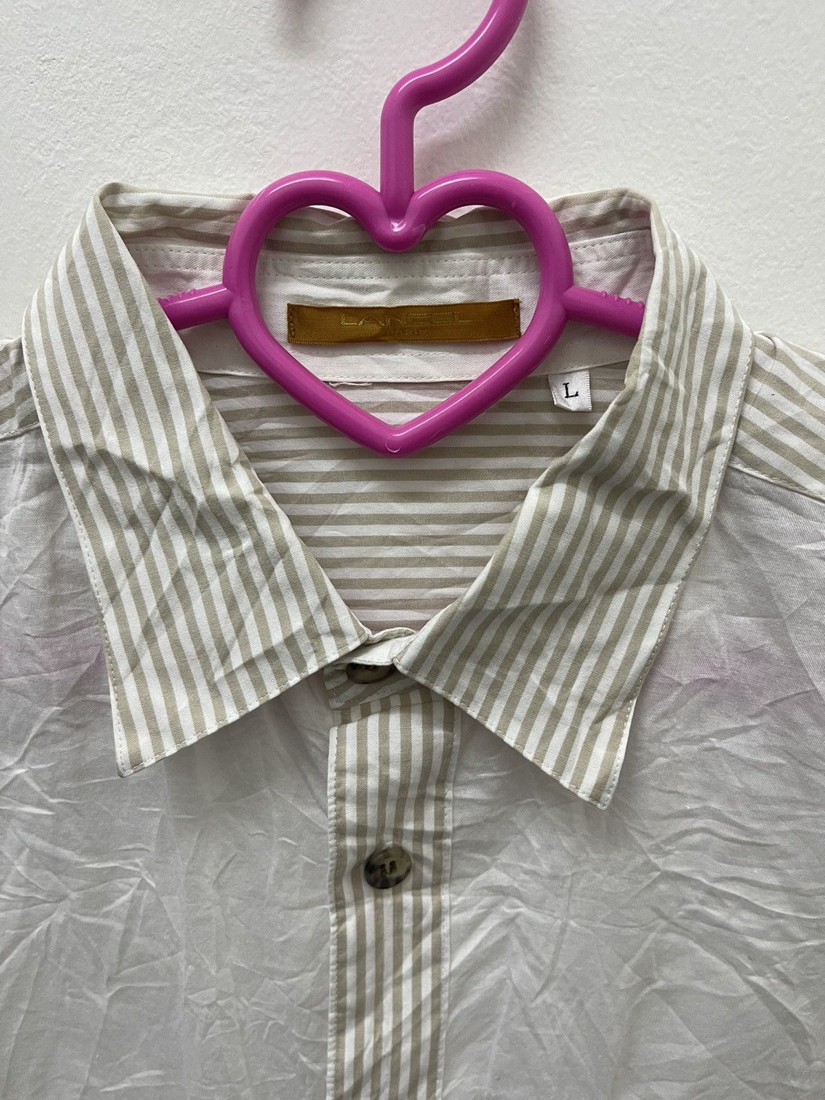 Lancel Rare Vintage LANCEL PARIS Patchwork Striped Button Up Size US L / EU 52-54 / 3 - 3 Thumbnail