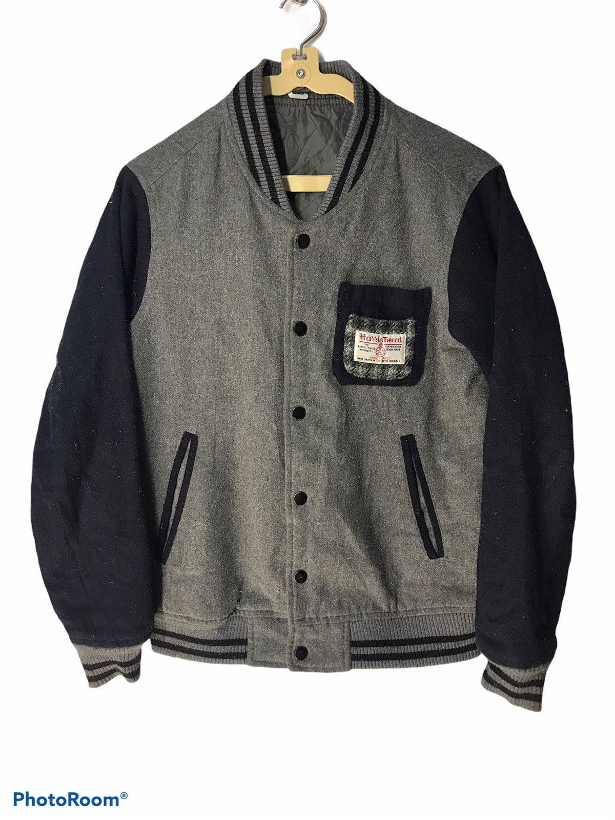 image of Harris Tweed Varsity Wool, Men's (Size Small)