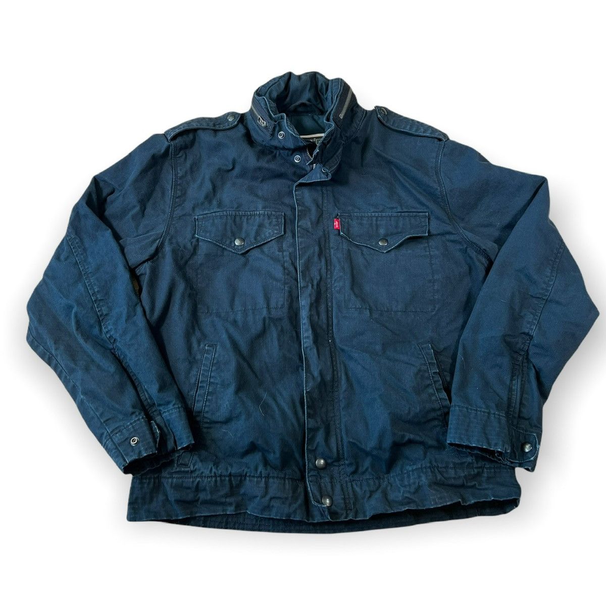 Vintage Levis Workers Military Flight Style Canvas Jacket