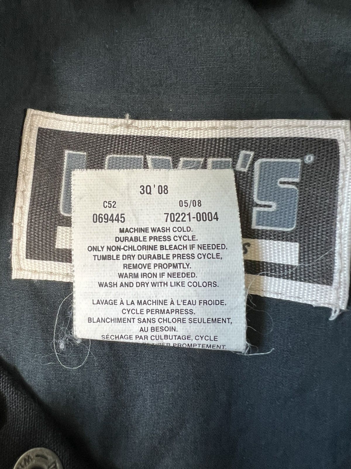 Levi's × Vintage Vintage Levis Workers Military Flight Style Canvas Jacket Size US L / EU 52-54 / 3 - 4 Thumbnail