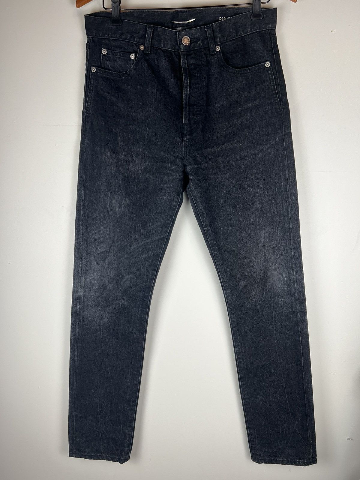image of Hedi Slimane x Saint Laurent Paris D20 Jeans in Black, Men's (Size 30)