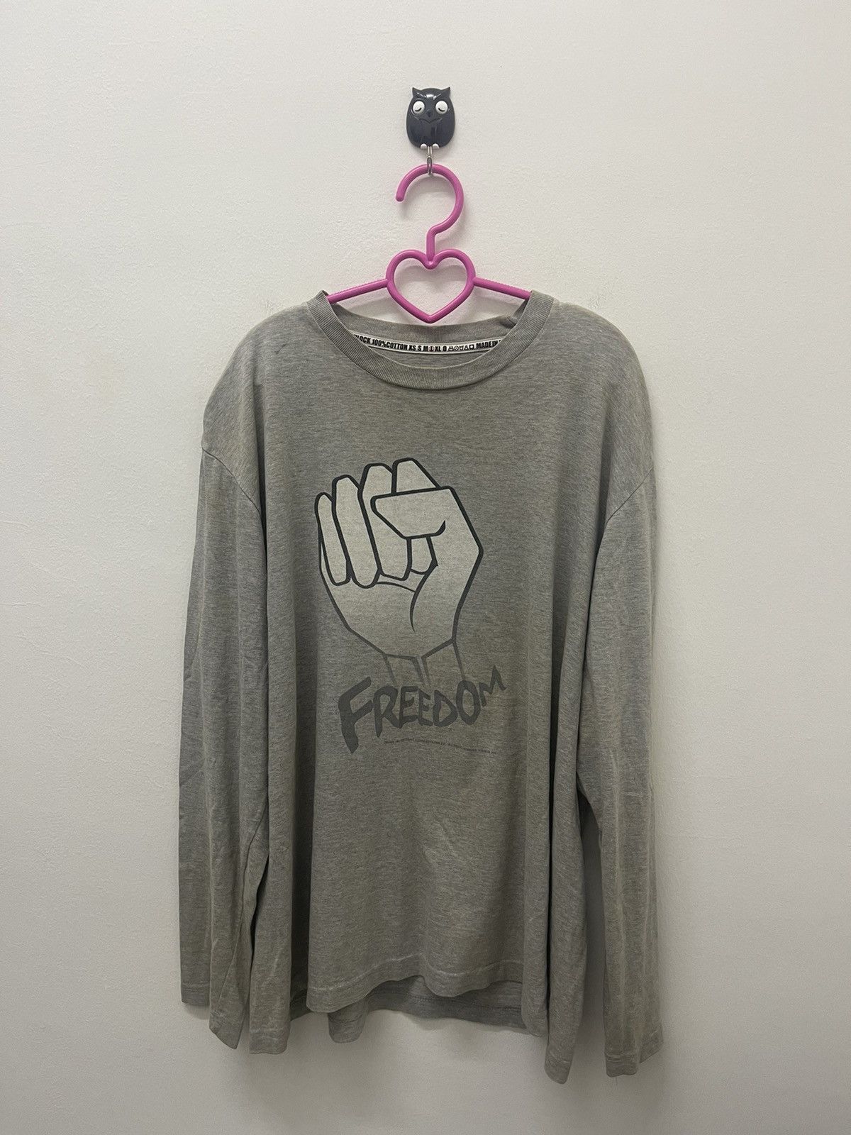 image of Devilock Freedom 2002 Long Sleeve in Grey, Men's (Size Large)