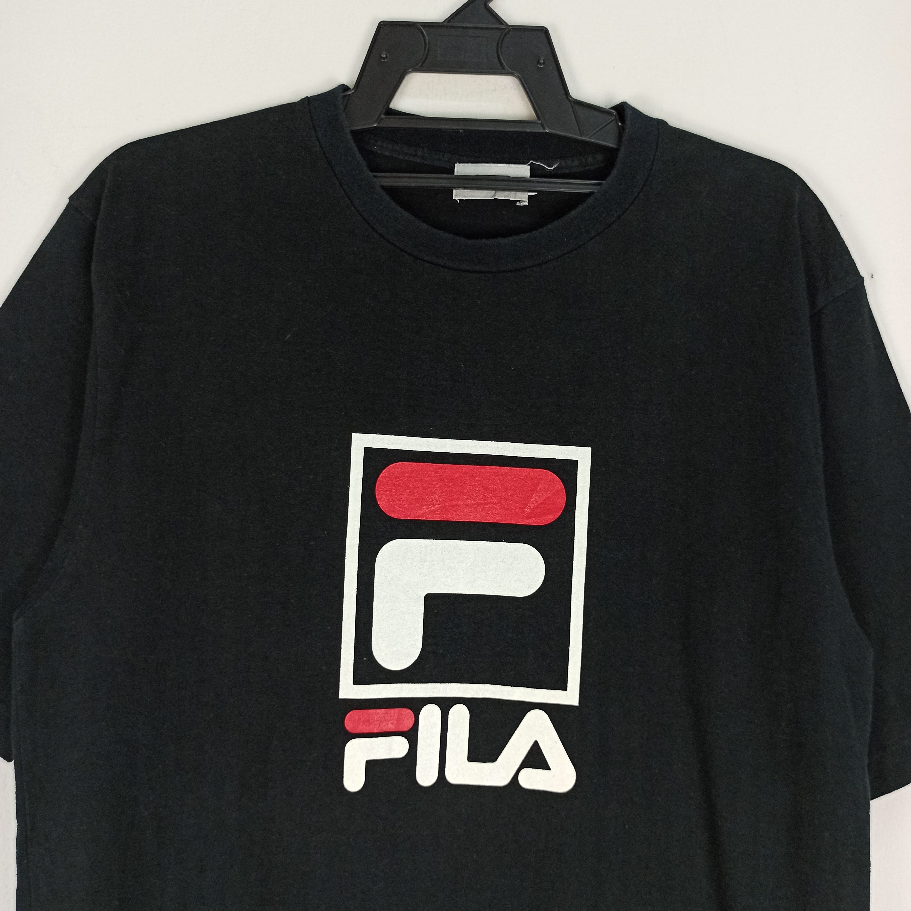 Fila FILA Big Logo Block Tshirt Black Size US M / EU 48-50 / 2 - 2 Thumbnail