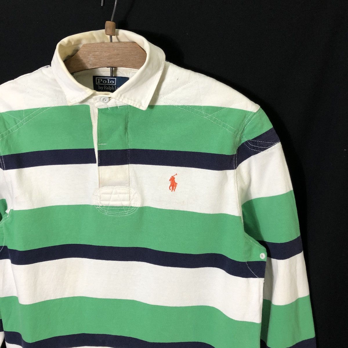 Polo Ralph Lauren Vintage Polo Ralph Lauren Rugby Long Sleeve Polo Shirt Size US S / EU 44-46 / 1 - 2 Thumbnail