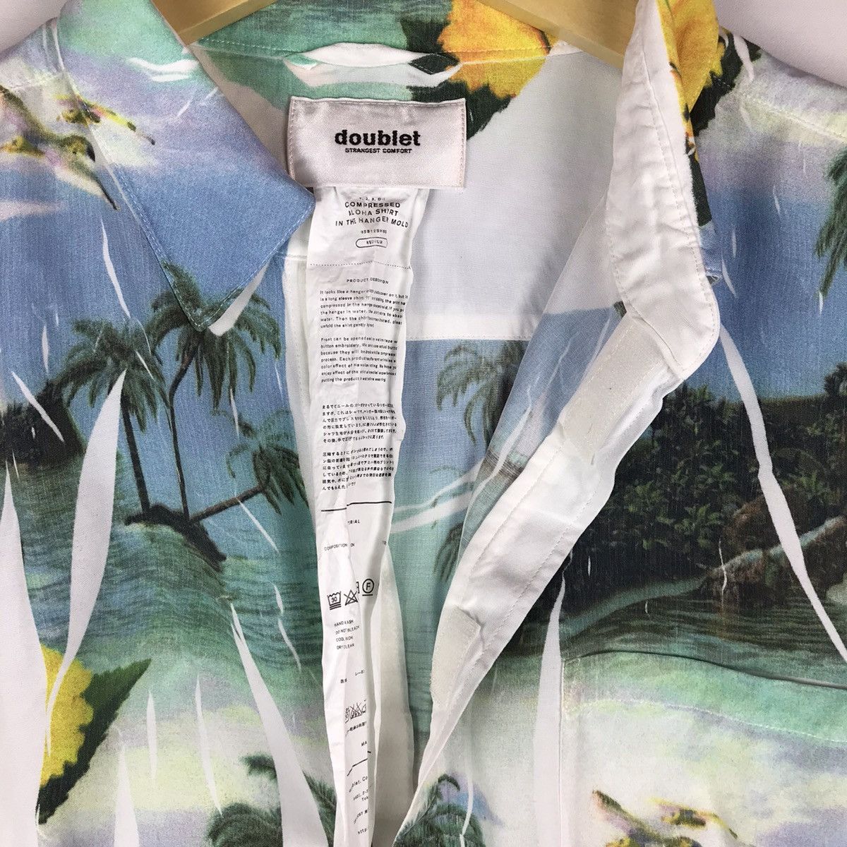 Doublet Doublet 100% Rayon 19SS12SH60 ALOHA SHIRT-BLUE SKY- Size US M / EU 48-50 / 2 - 8 Thumbnail