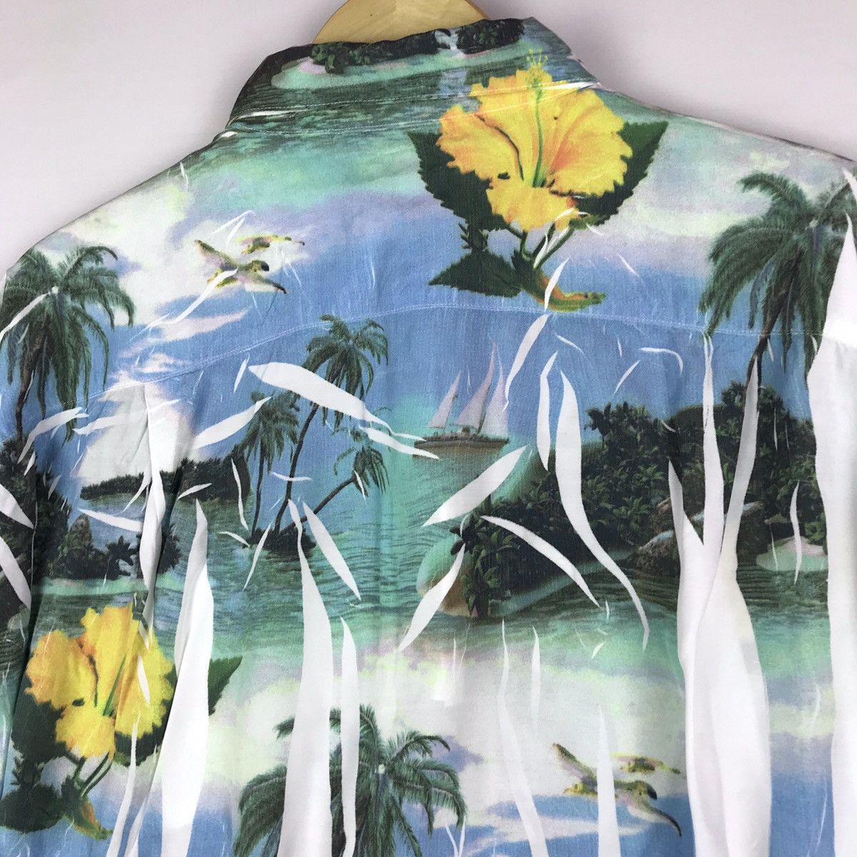 Doublet Doublet 100% Rayon 19SS12SH60 ALOHA SHIRT-BLUE SKY- Size US M / EU 48-50 / 2 - 5 Thumbnail