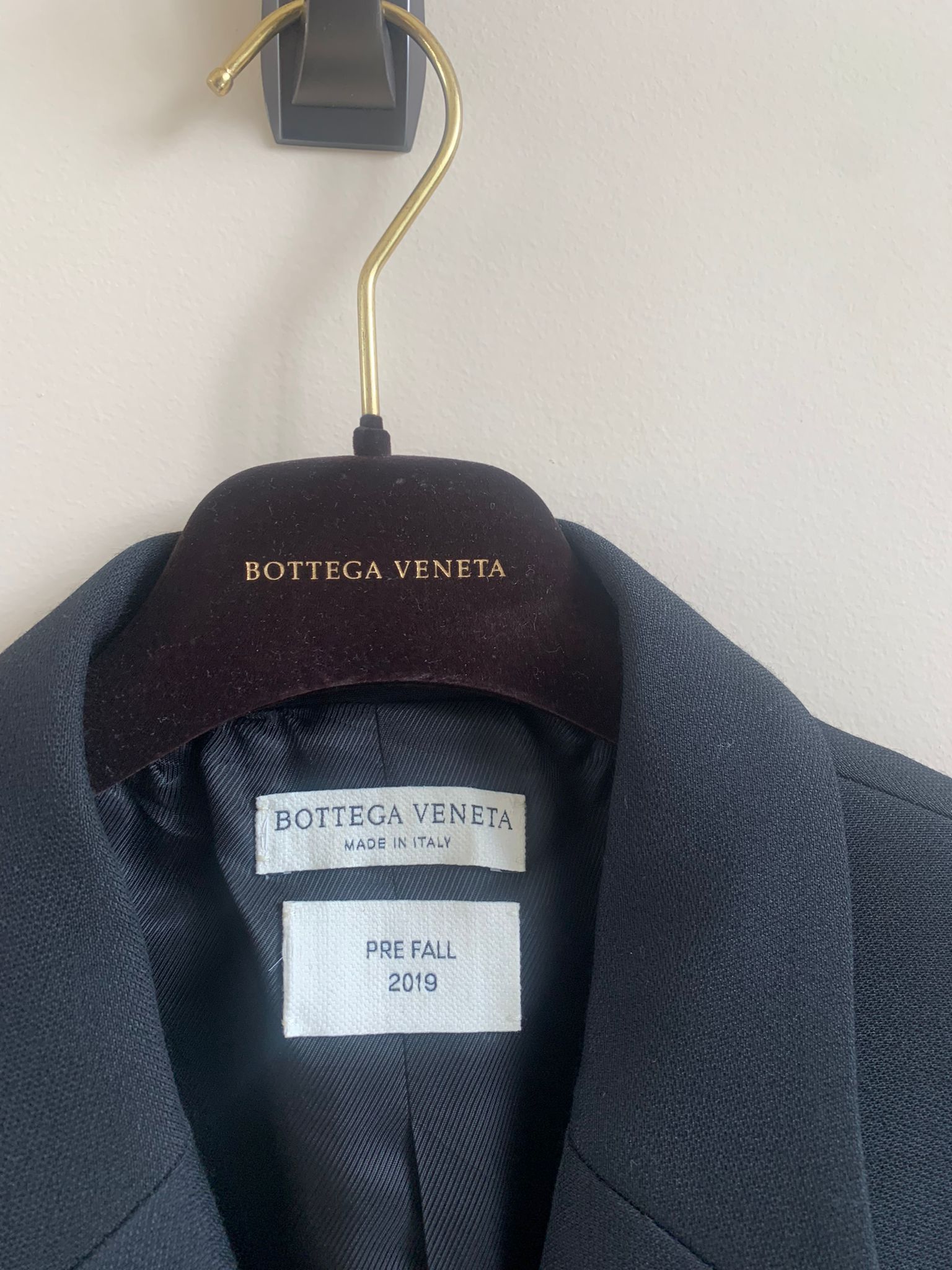Bottega Veneta Compact Dry Wool Coat in Black Size US L / EU 52-54 / 3 - 9 Thumbnail