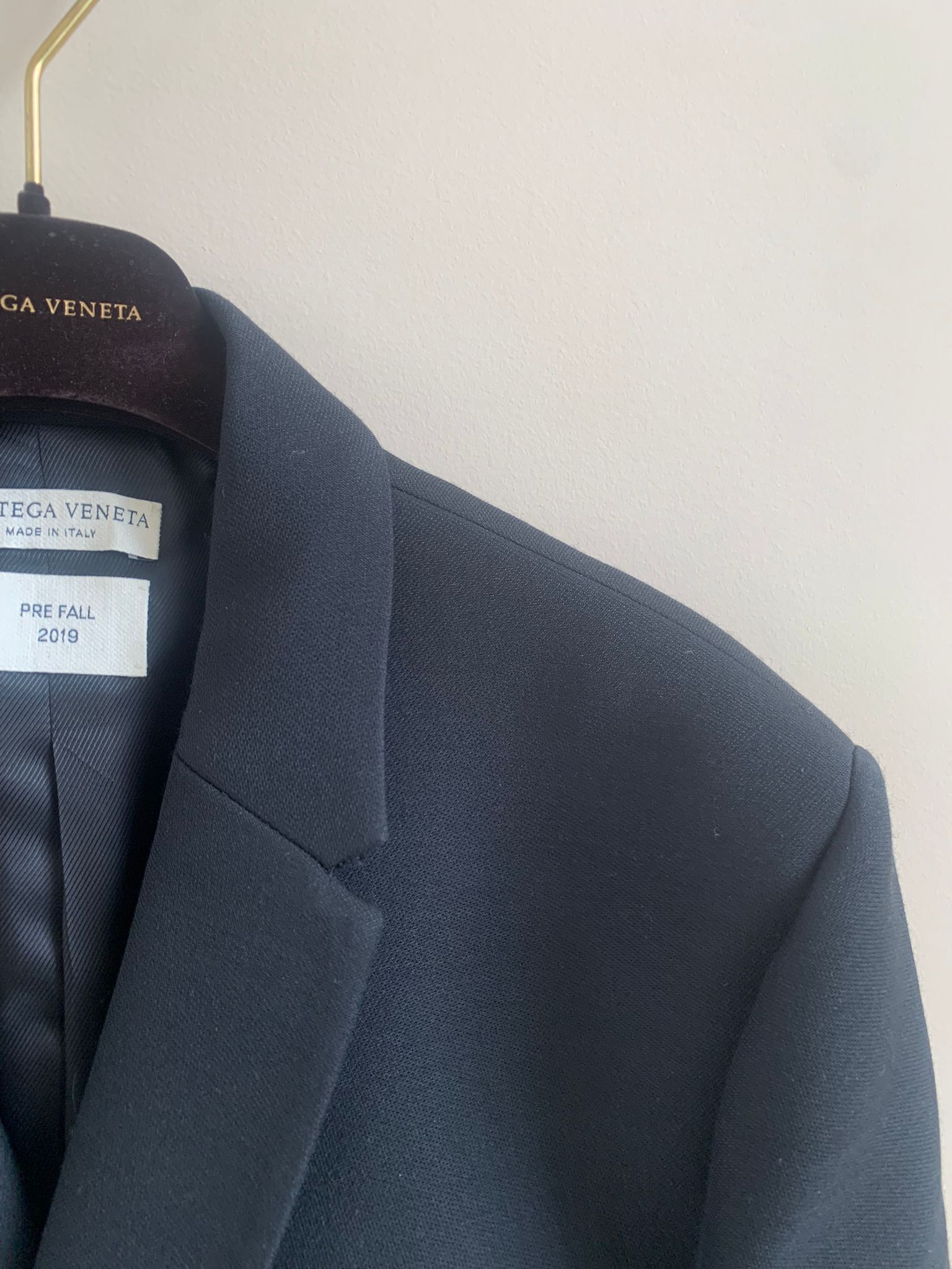 Bottega Veneta Compact Dry Wool Coat in Black Size US L / EU 52-54 / 3 - 7 Thumbnail