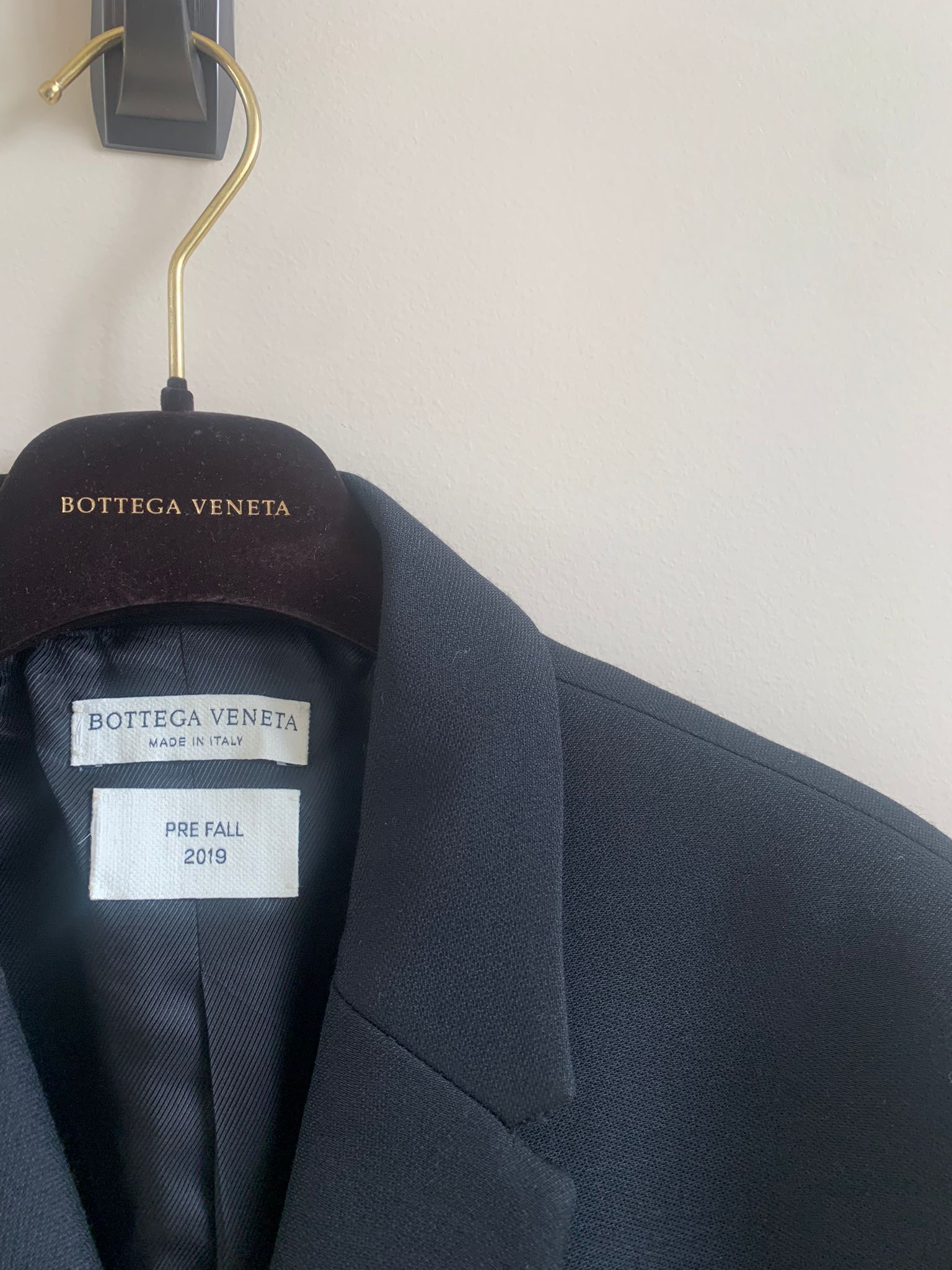 Bottega Veneta Compact Dry Wool Coat in Black Size US L / EU 52-54 / 3 - 6 Thumbnail