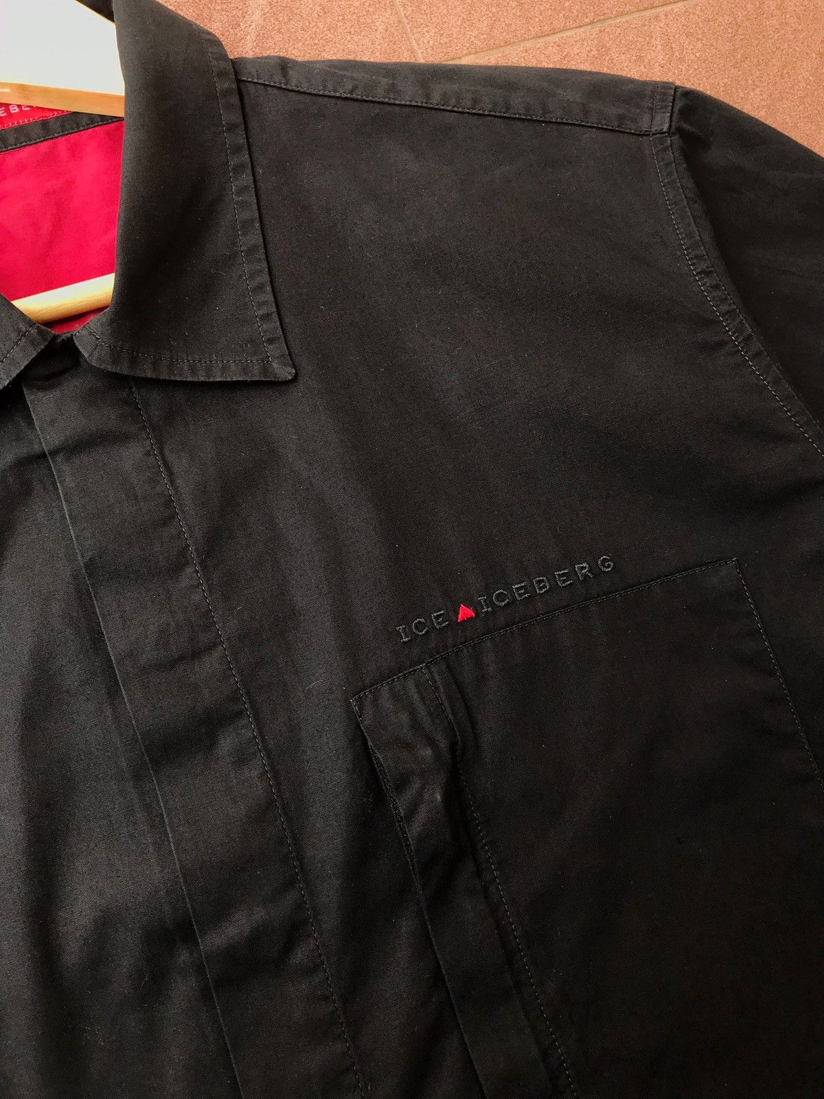 Iceberg Ice.Iceberg Flag Button Up Short Sleeve Shirt Size US XL / EU 56 / 4 - 6 Thumbnail