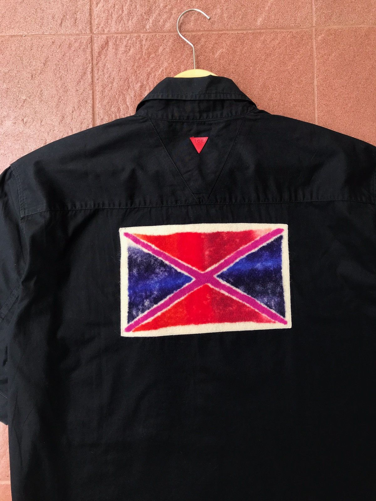 Iceberg Ice.Iceberg Flag Button Up Short Sleeve Shirt Size US XL / EU 56 / 4 - 2 Thumbnail