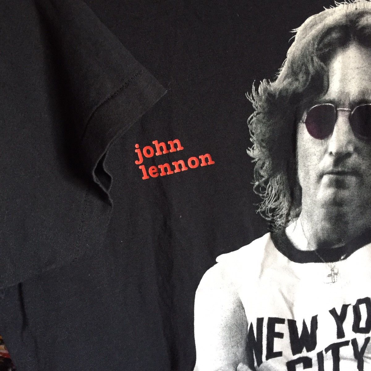 Band Tees × Vintage Vintage 90s John Lennon T Shirt Size US L / EU 52-54 / 3 - 3 Thumbnail