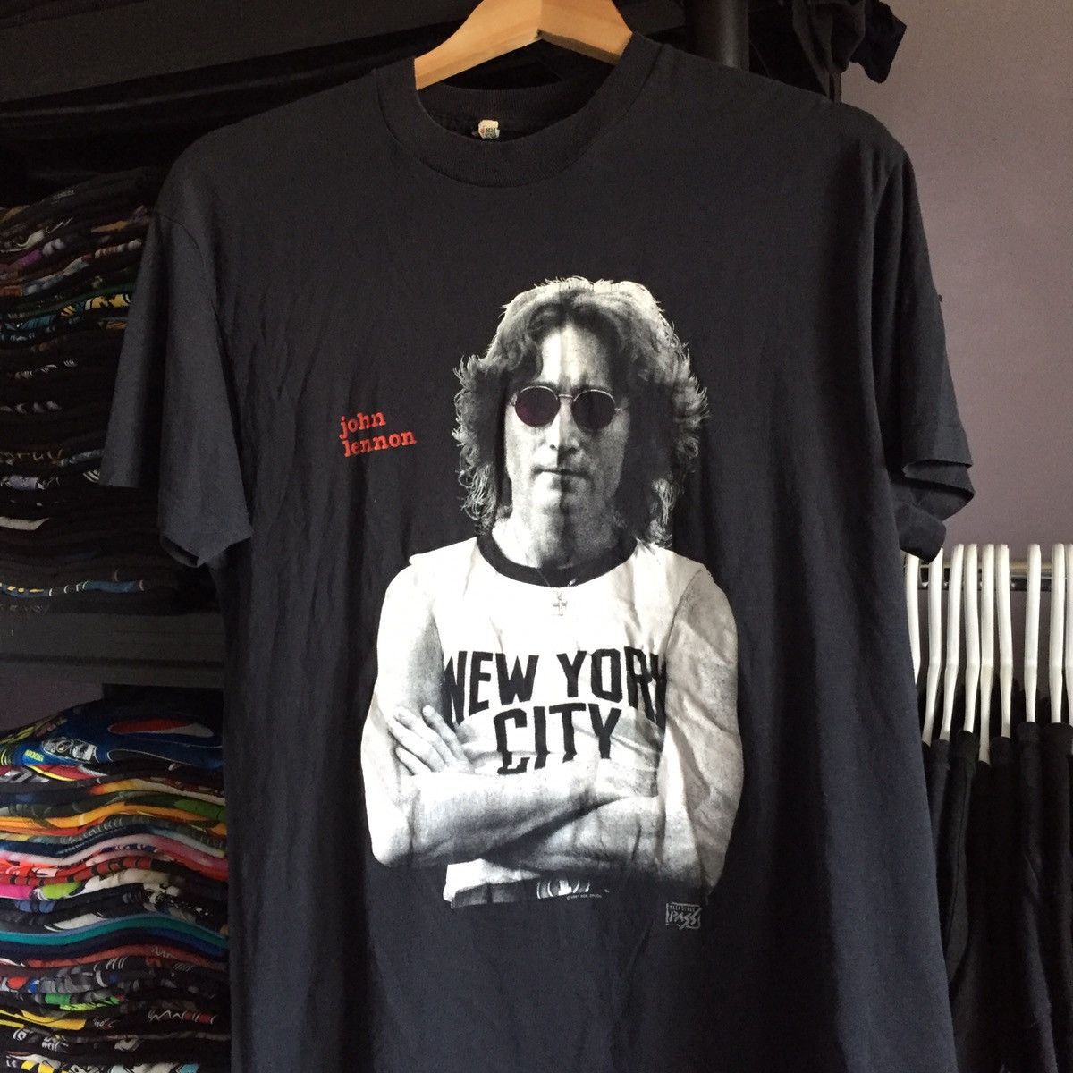 Band Tees × Vintage Vintage 90s John Lennon T Shirt Size US L / EU 52-54 / 3 - 2 Thumbnail