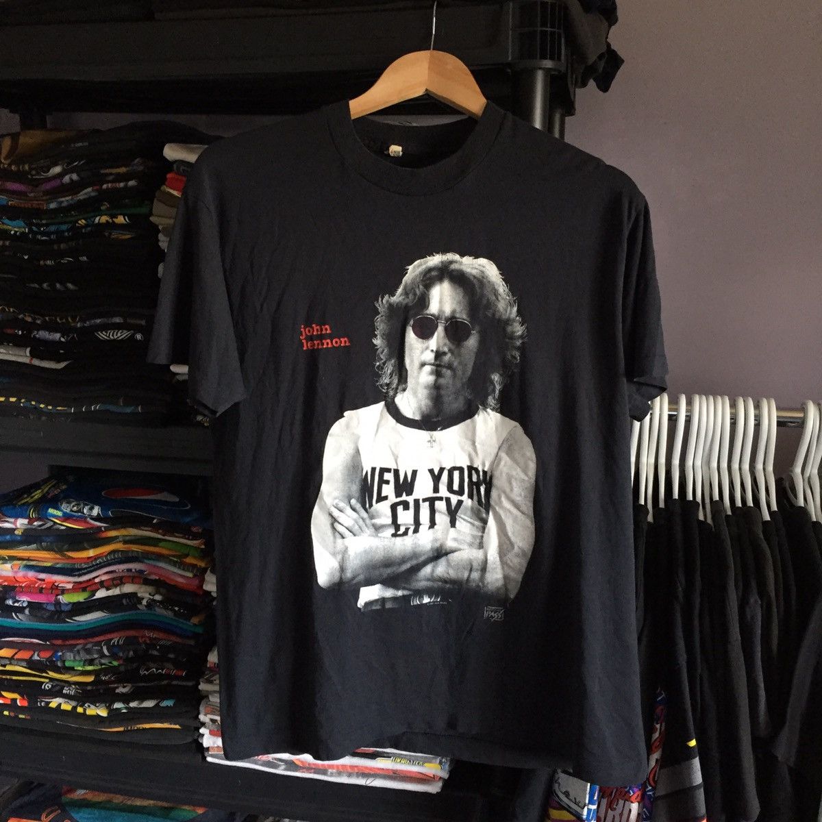 Band Tees × Vintage Vintage 90s John Lennon T Shirt Size US L / EU 52-54 / 3 - 1 Thumbnail